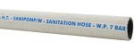 Septikslange 38mm (1-1/2'') Hvit CE-Merket 3m