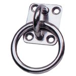 Ringplate m/Ring Rustfri 12mm
