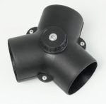 Y-Rør m/Spjeld 60x60x60mm