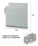 Vitrifrigo Fordamper Flat 350x350mm Hurtigkobling